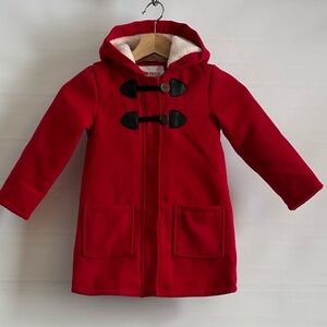 Joe Fresh Kids Red Hooded Pea Coat